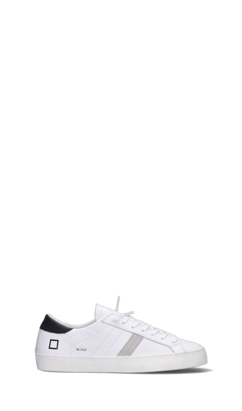 D.A.T.E. HILL LOW CALF Sneaker uomo bianca/nera in pelle