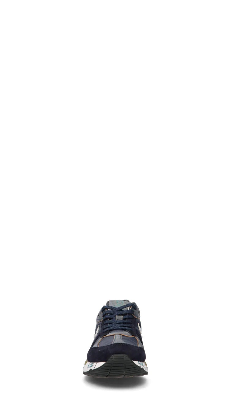 PREMIATA Sneaker uomo blu/marrone in pelle - Image 3