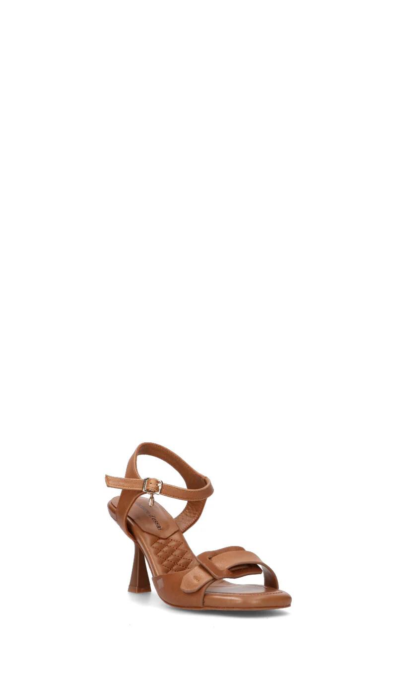 MANUFACTURE D'ESSAI Sandalo donna cammello in pelle - Image 2