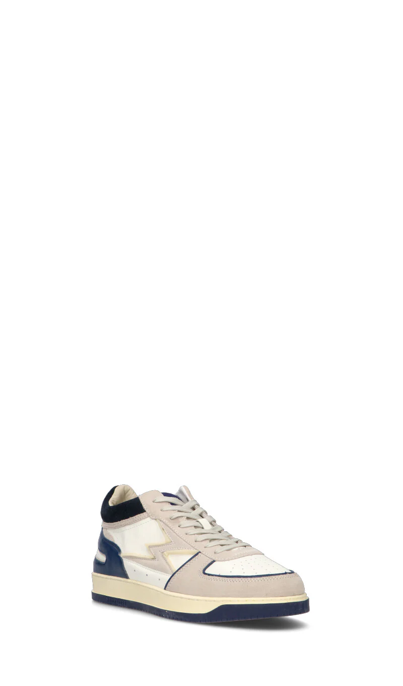 MOACONCEPT Sneaker uomo bianca/blu in pelle - Image 2