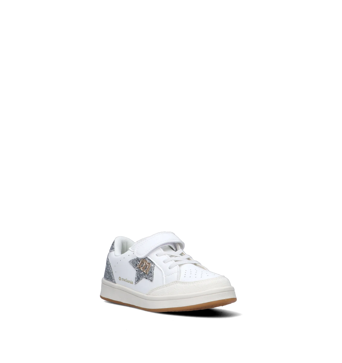 MELANIA Sneaker bimba bianca/argento - Image 2