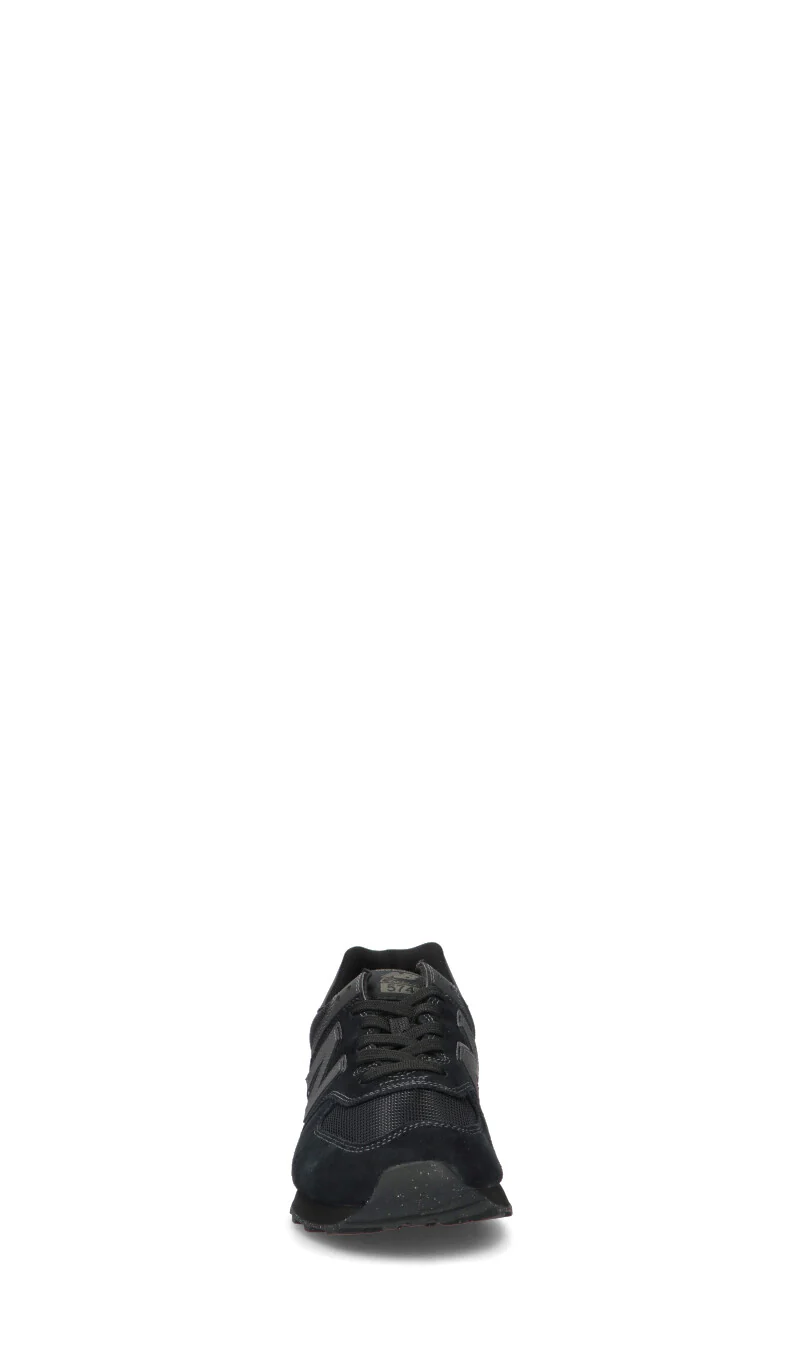 NEW BALANCE 574 Sneaker uomo nera in suede - Image 3