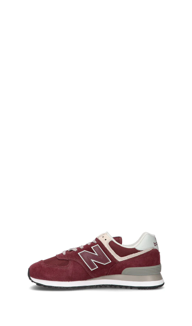 NEW BALANCE 574 Sneaker uomo rossa in suede - Image 4