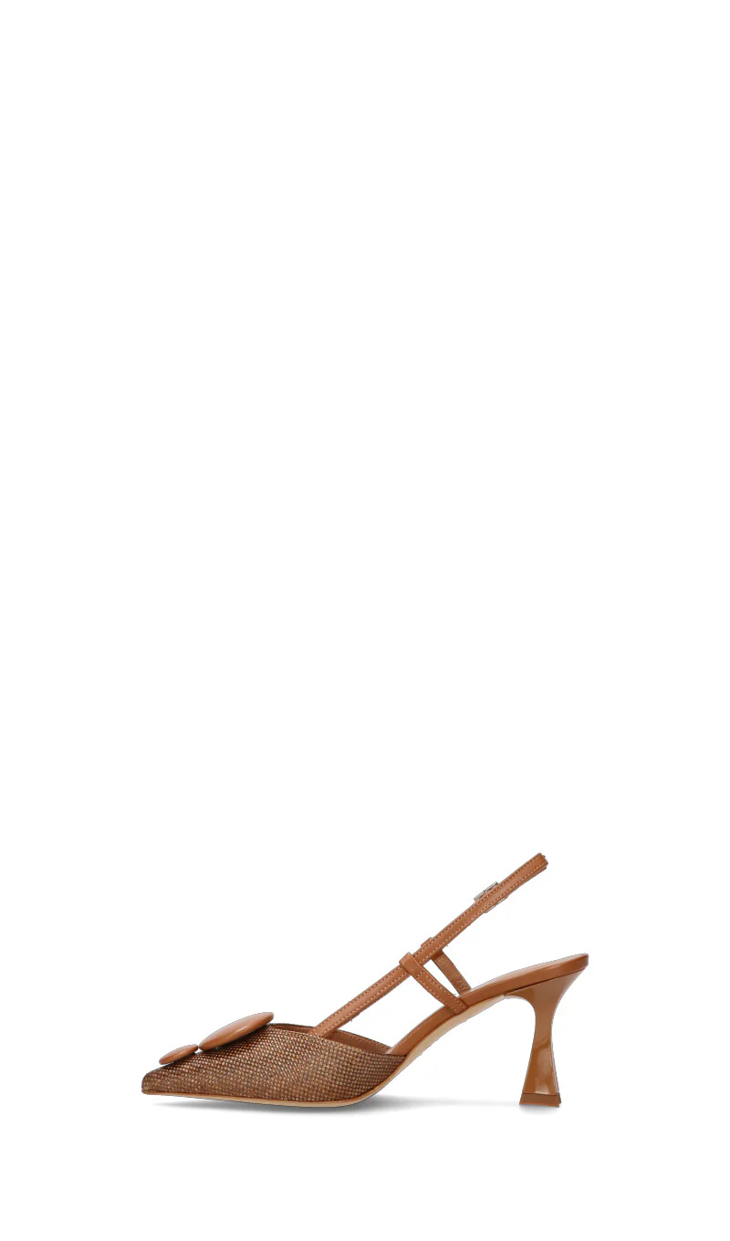 MARTINA T Slingback donna marrone in pelle - Image 4