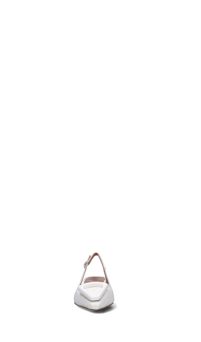 MARTINA T Slingback donna bianca in pelle - Image 3