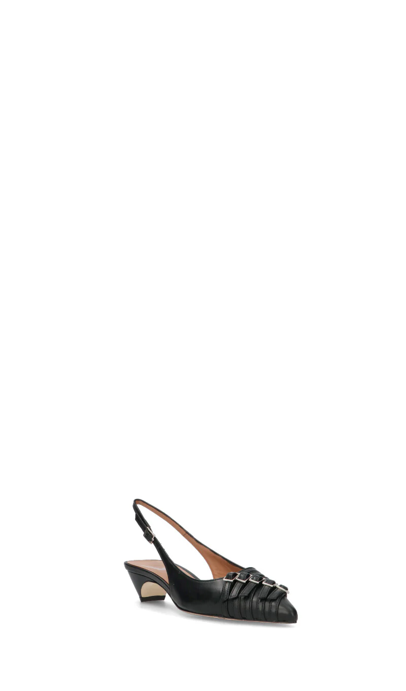 MARTINA T Slingback donna nera in pelle - Image 2