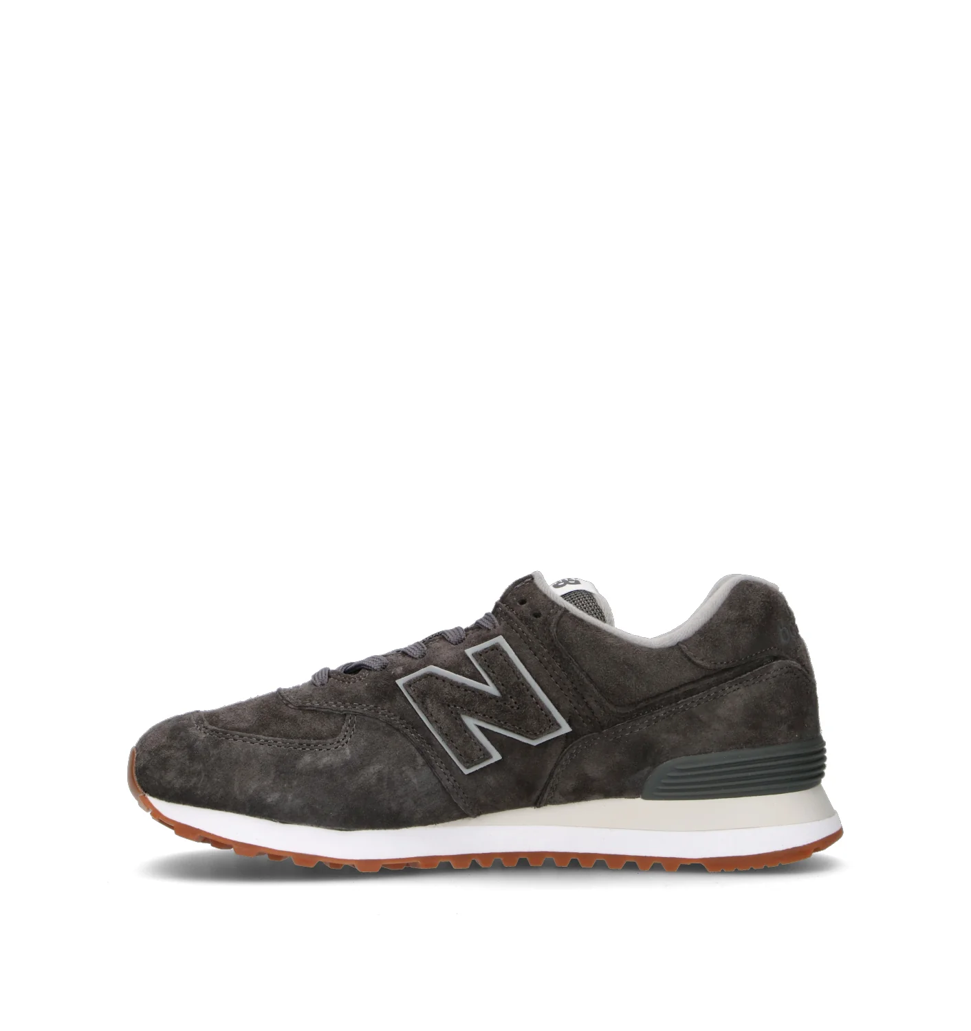 NEW BALANCE 574 Sneaker uomo nera in suede - Image 4