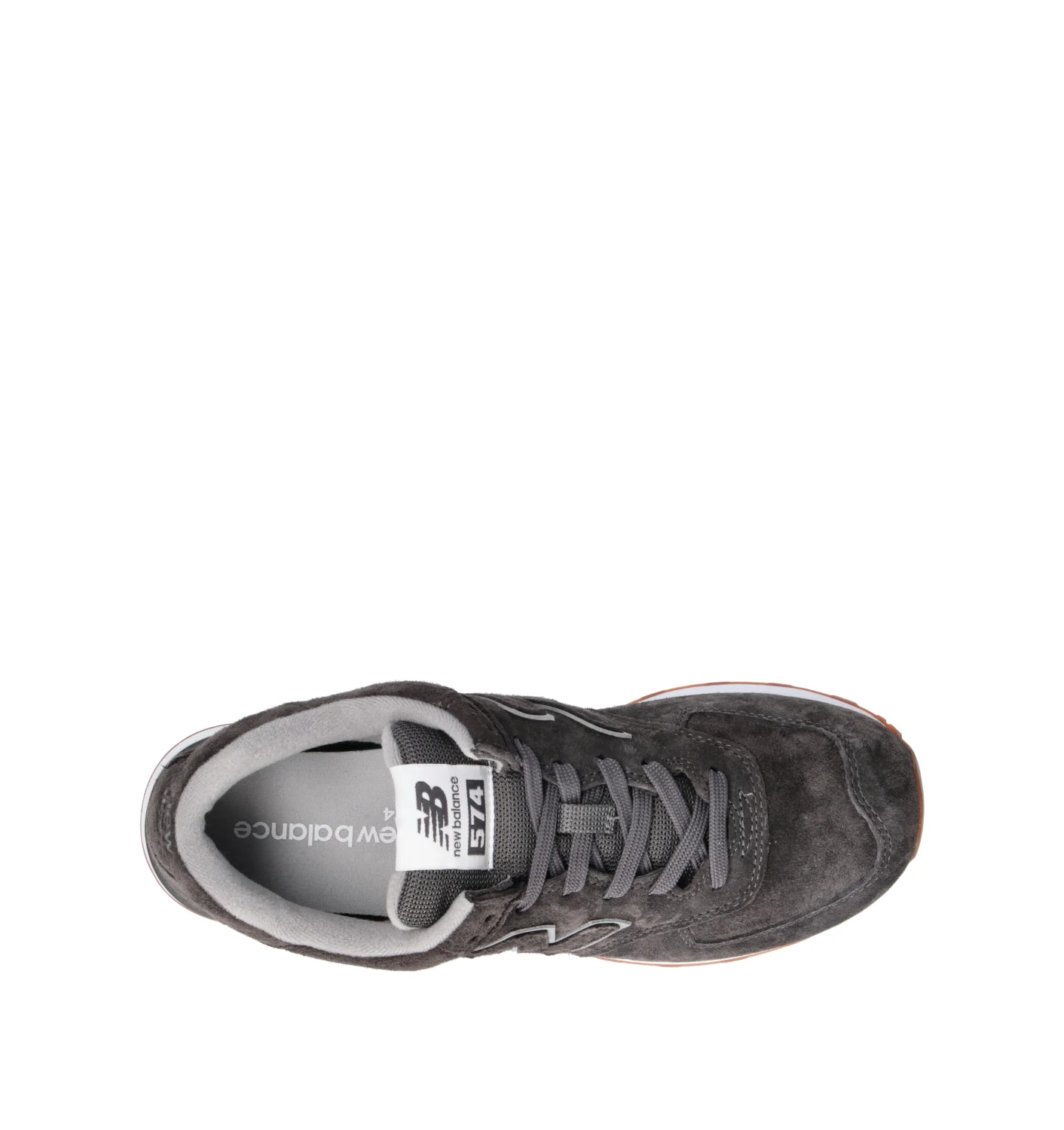NEW BALANCE 574 Sneaker uomo nera in suede - Image 5
