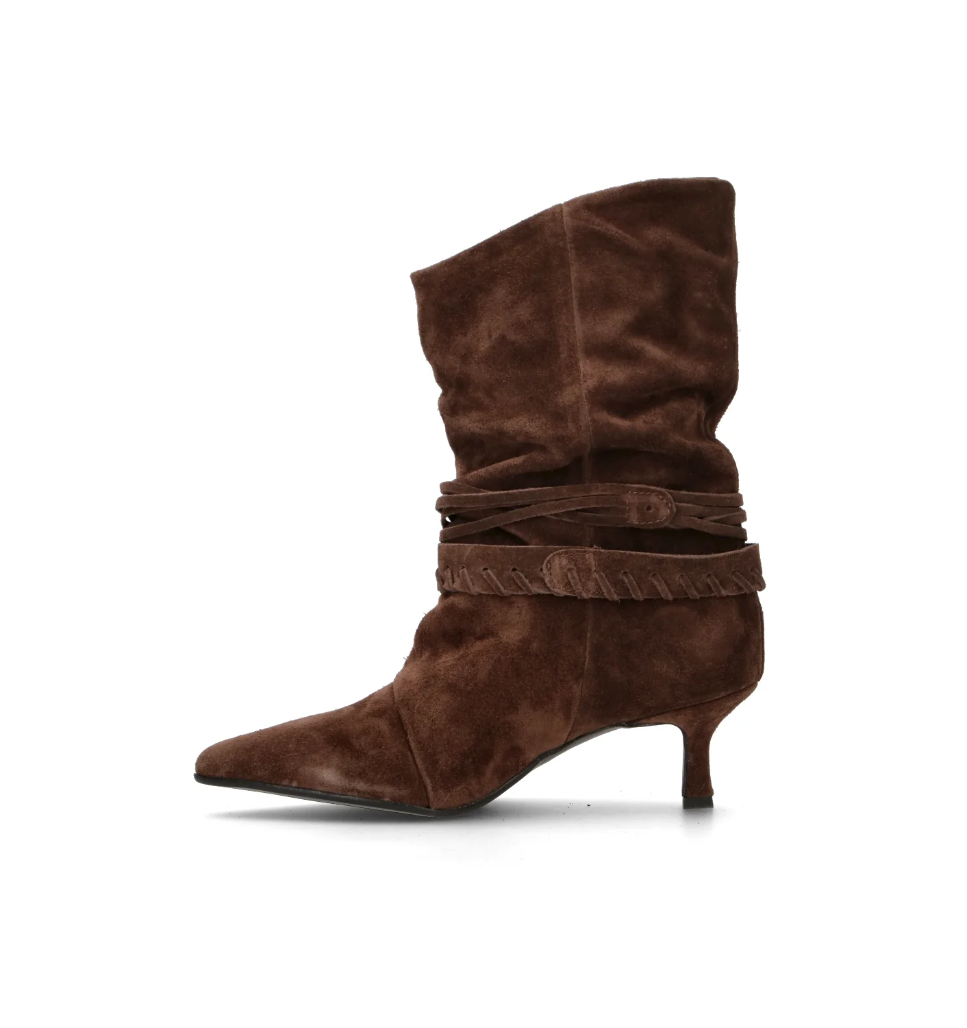 NEROFUMO Tronchetto donna marrone in suede - Image 4