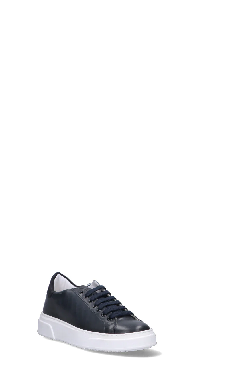 NEROFUMO Sneaker uomo blu in pelle - Image 2