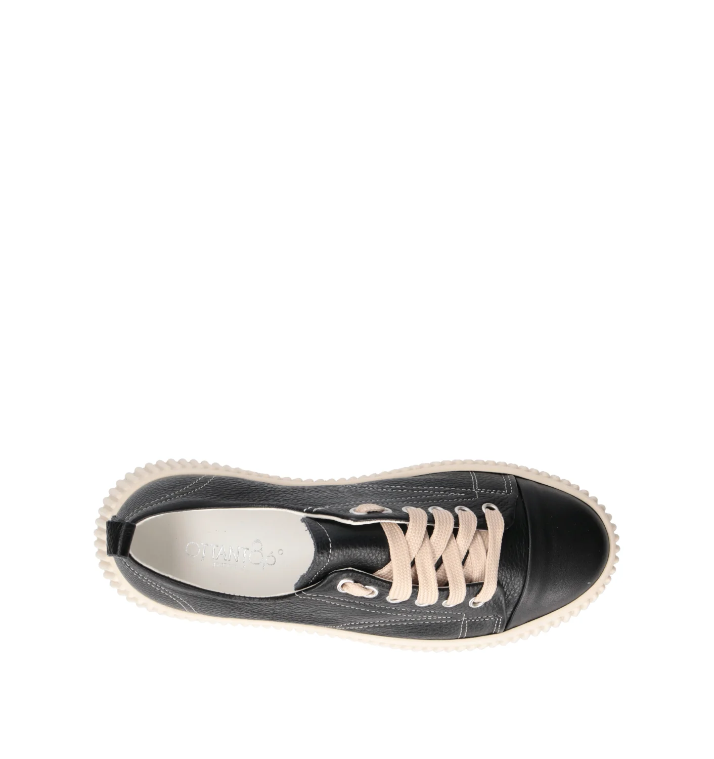 OTTANT8,6 Sneaker donna nera in pelle - Image 5