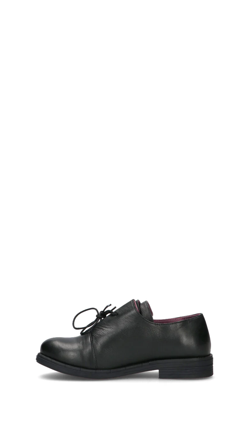 BUENO Stringata donna nera in pelle - Image 4