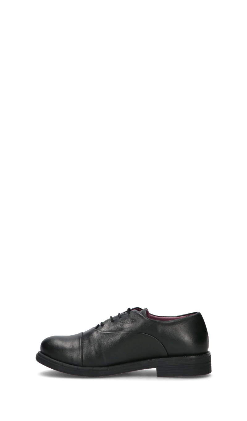BUENO Stringata donna nera in pelle - Image 4