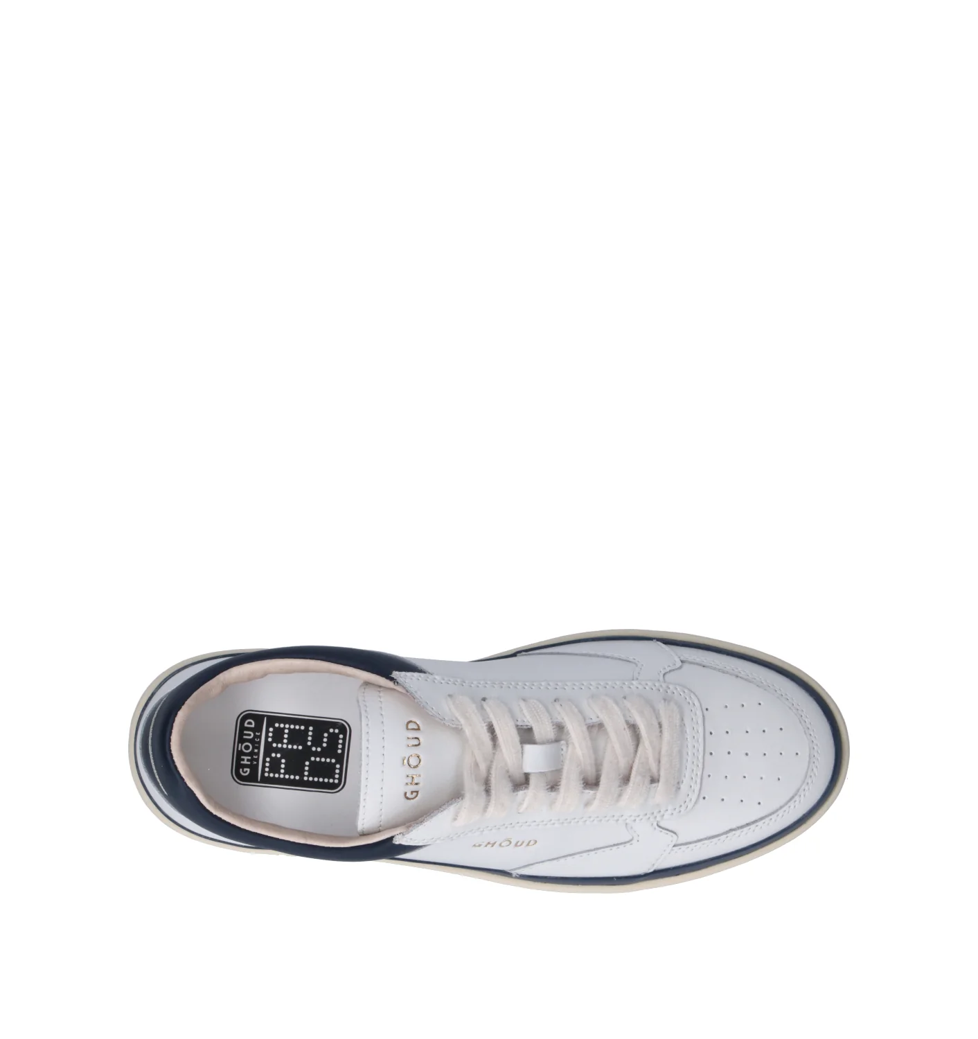 GHOUD Sneaker uomo bianca/blu in pelle - Image 5