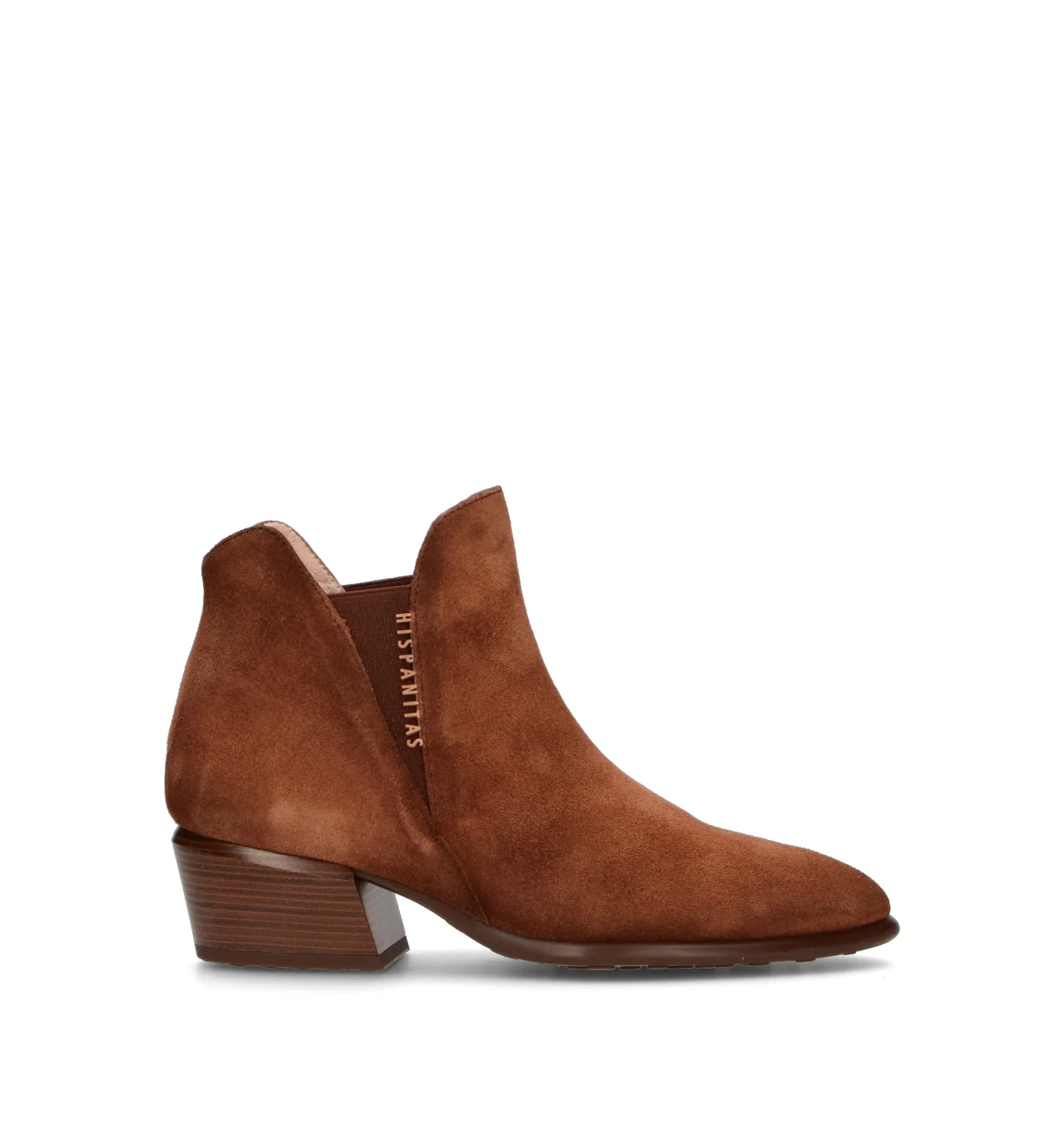 HISPANISTAS Tronchetto donna marrone in suede