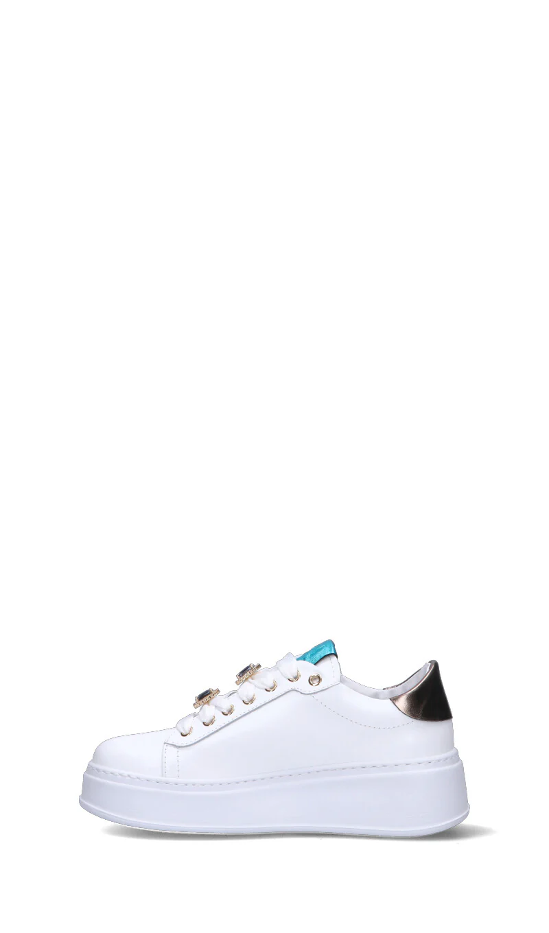 GIO+ Sneaker donna bianca/oro in pelle - Image 4
