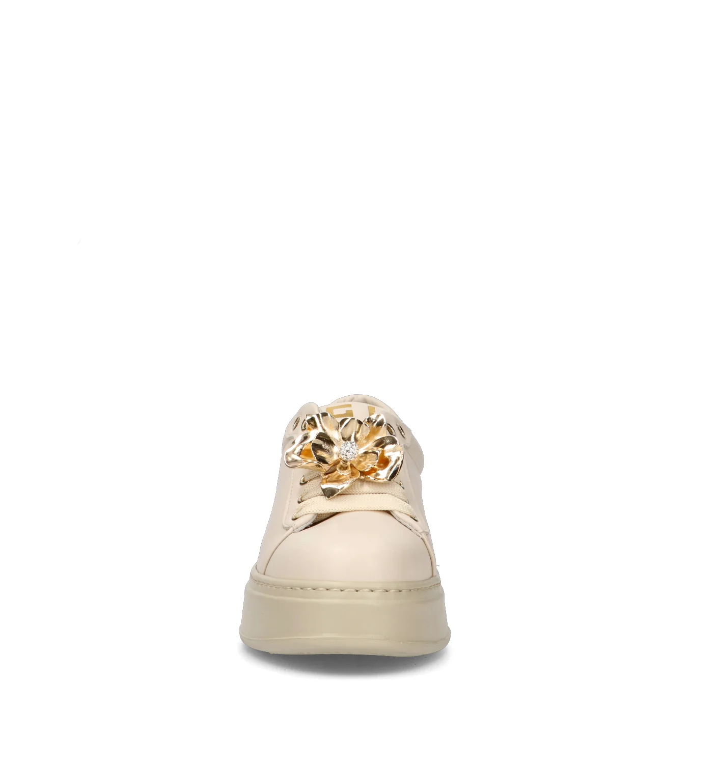 GIO+ Sneaker donna beige in pelle - Image 3
