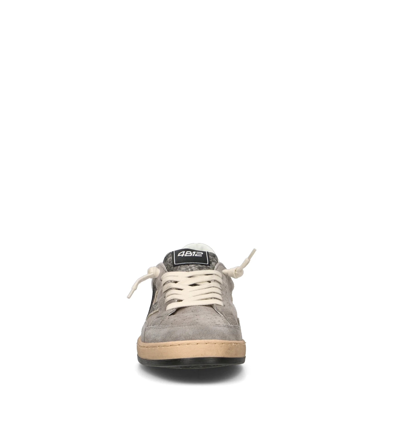 QUATTROBARRADODICI Sneaker uomo grigia in suede - Image 3