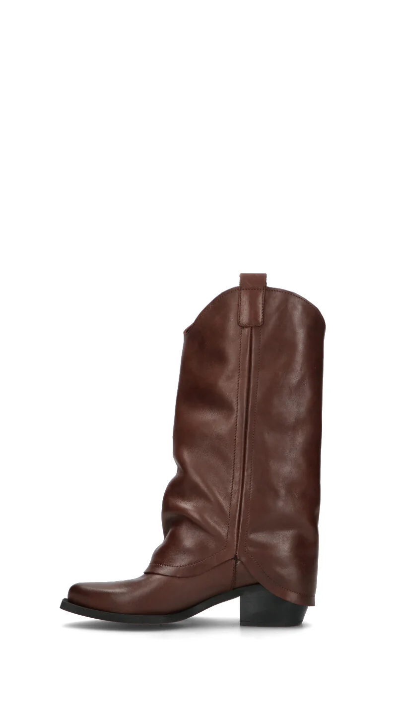 PHIL MELVIS Stivale donna marrone in pelle - Image 4