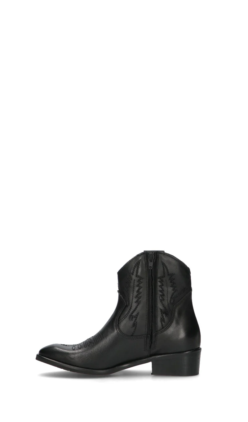 PHIL MELVIS Tronchetto donna nero in pelle - Image 4