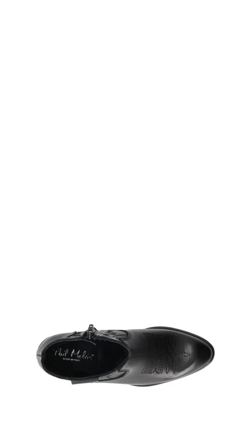 PHIL MELVIS Tronchetto donna nero in pelle - Image 5