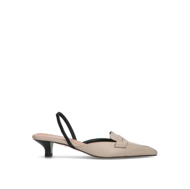 PHIL MELVIS Slingback donna sabbia in pelle