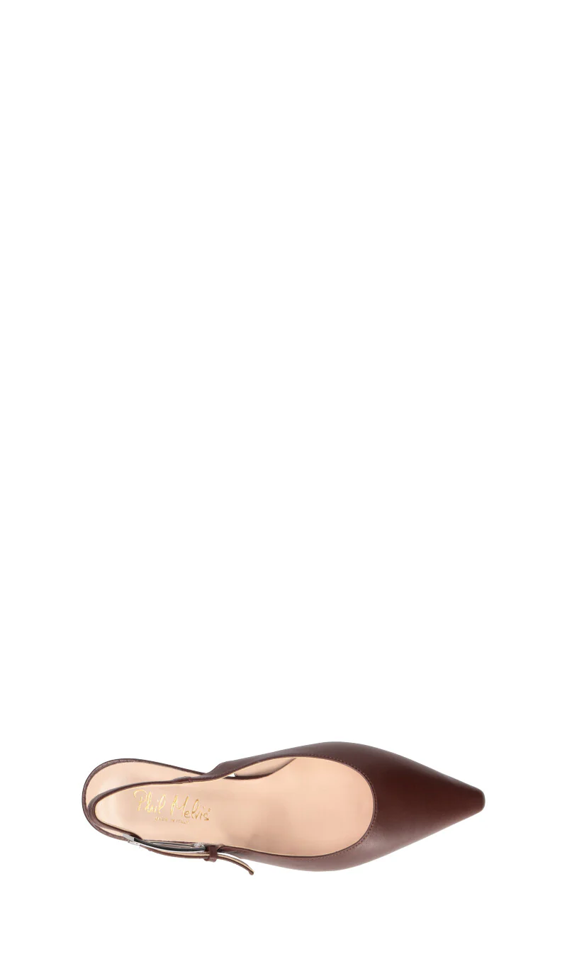 PHIL MELVIS Slingback donna cacao in pelle - Image 5
