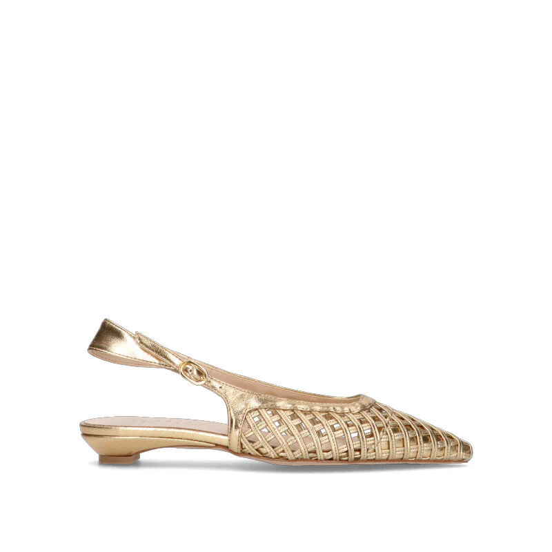 PHIL MELVIS Slingback donna oro in pelle