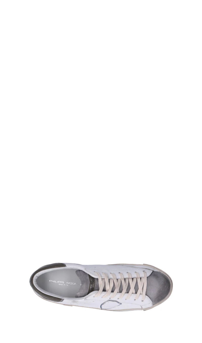 PHILIPPE MODEL Sneaker uomo bianca e marrone in suede - Image 5
