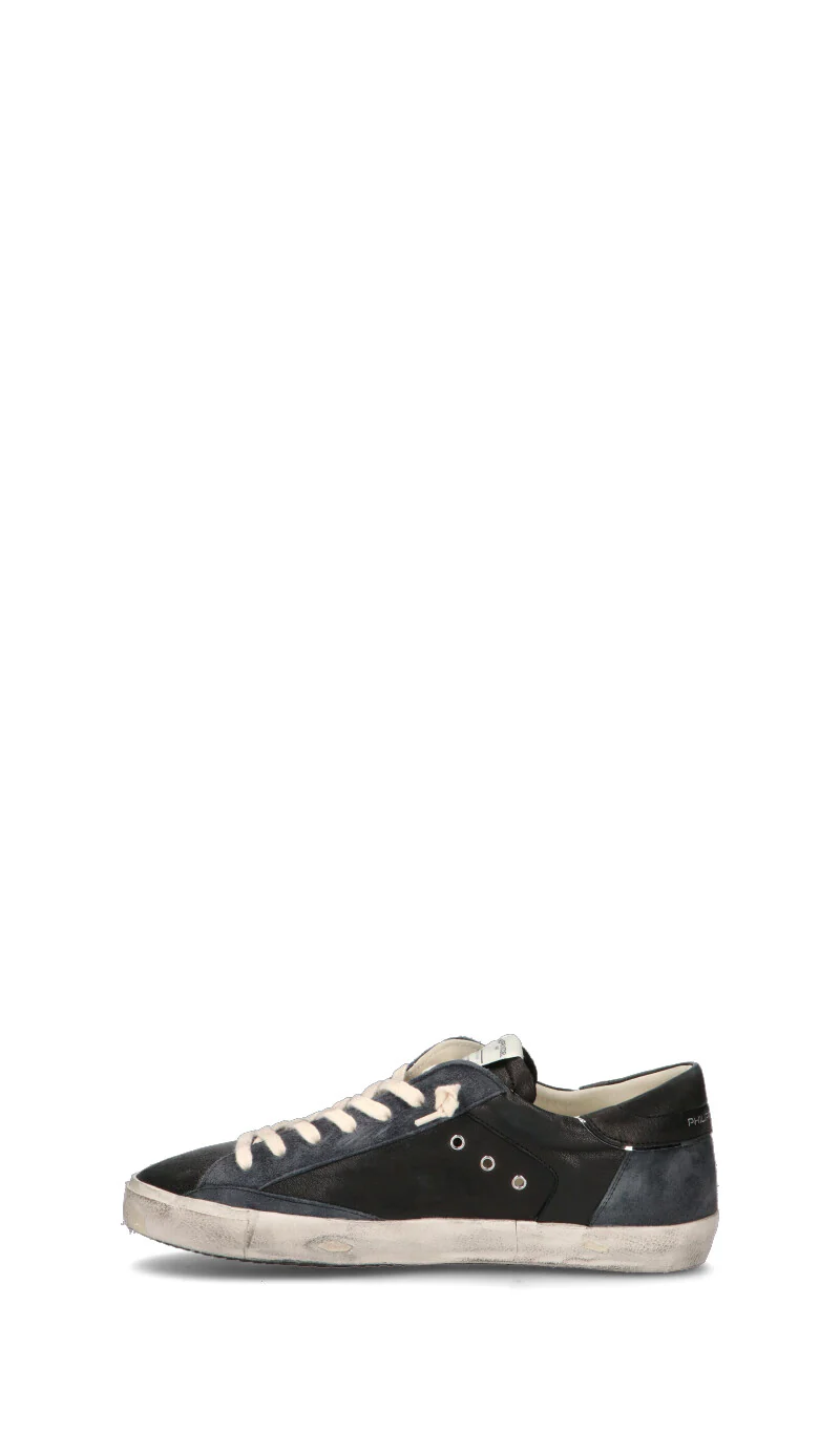 PHILIPPE MODEL Sneaker uomo nera, marrone e grigia in pelle - Image 4