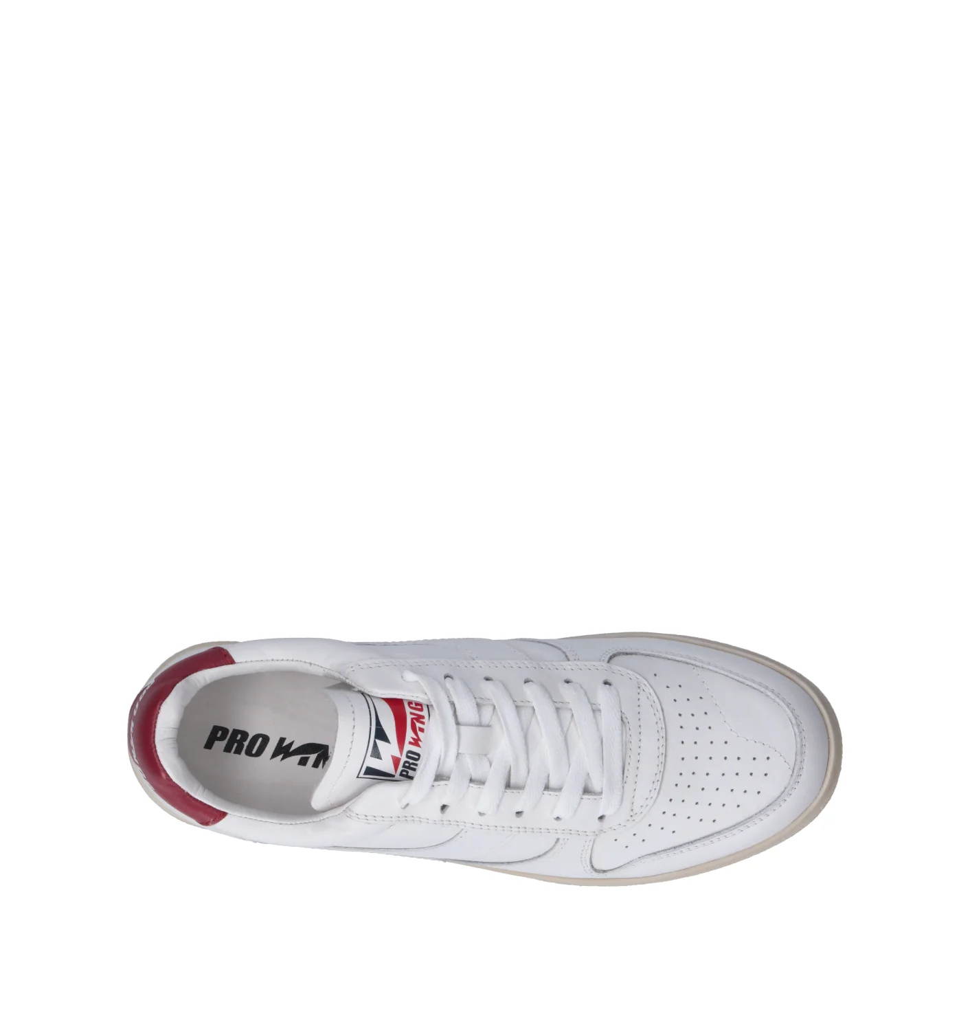 PROWINGS Sneaker donna bianca/rossa in pelle - Image 5