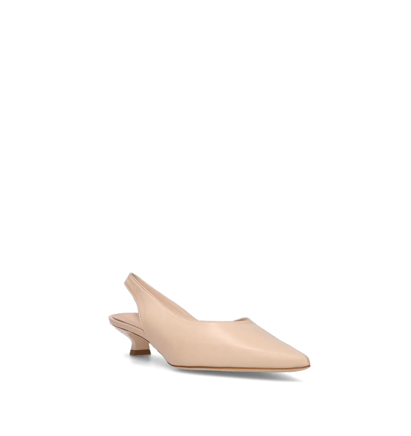REBECCA VAN DIK Slingback donna cipria in pelle - Image 2
