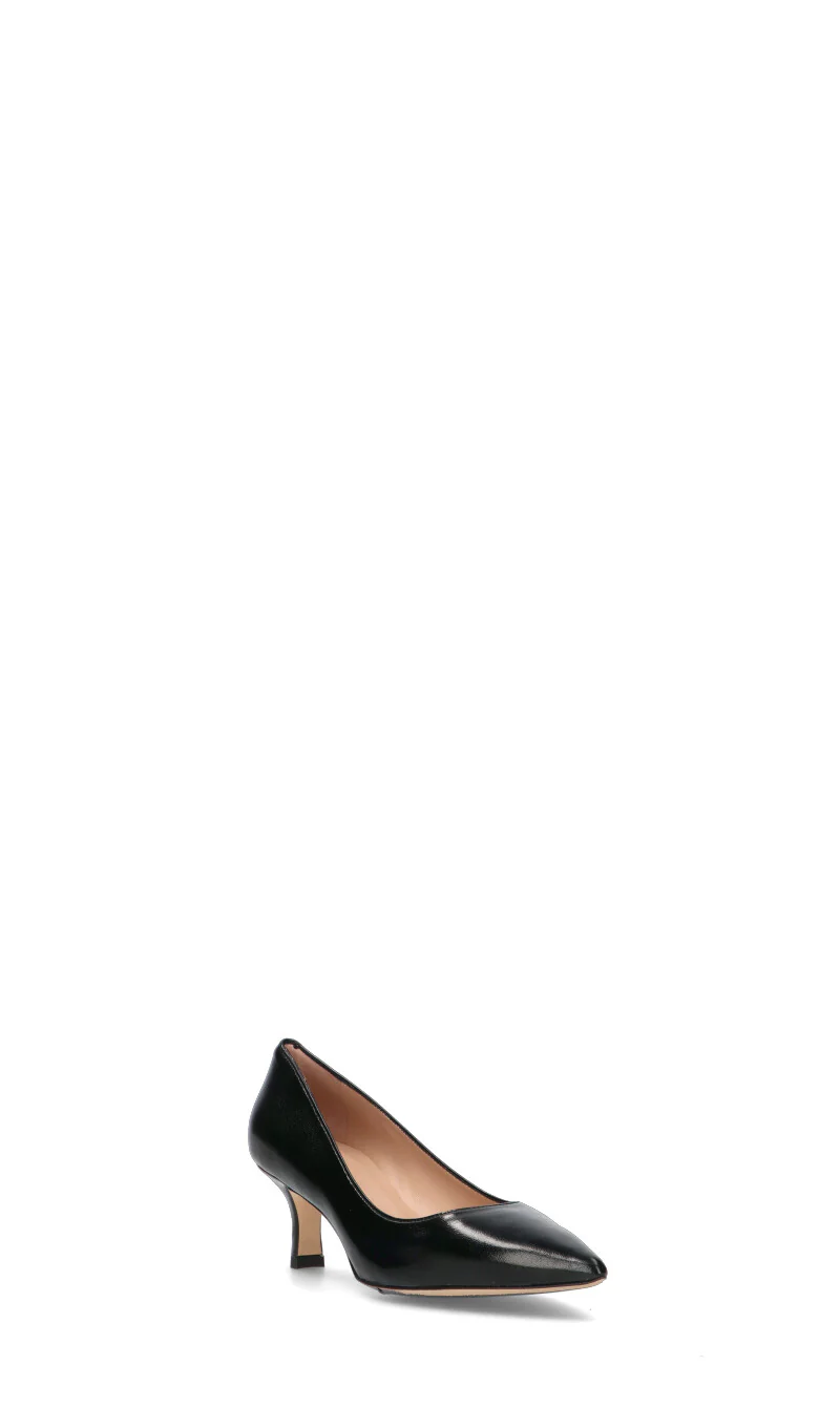 REBECCA VAN DIK Décolleté donna nero in pelle - Image 2