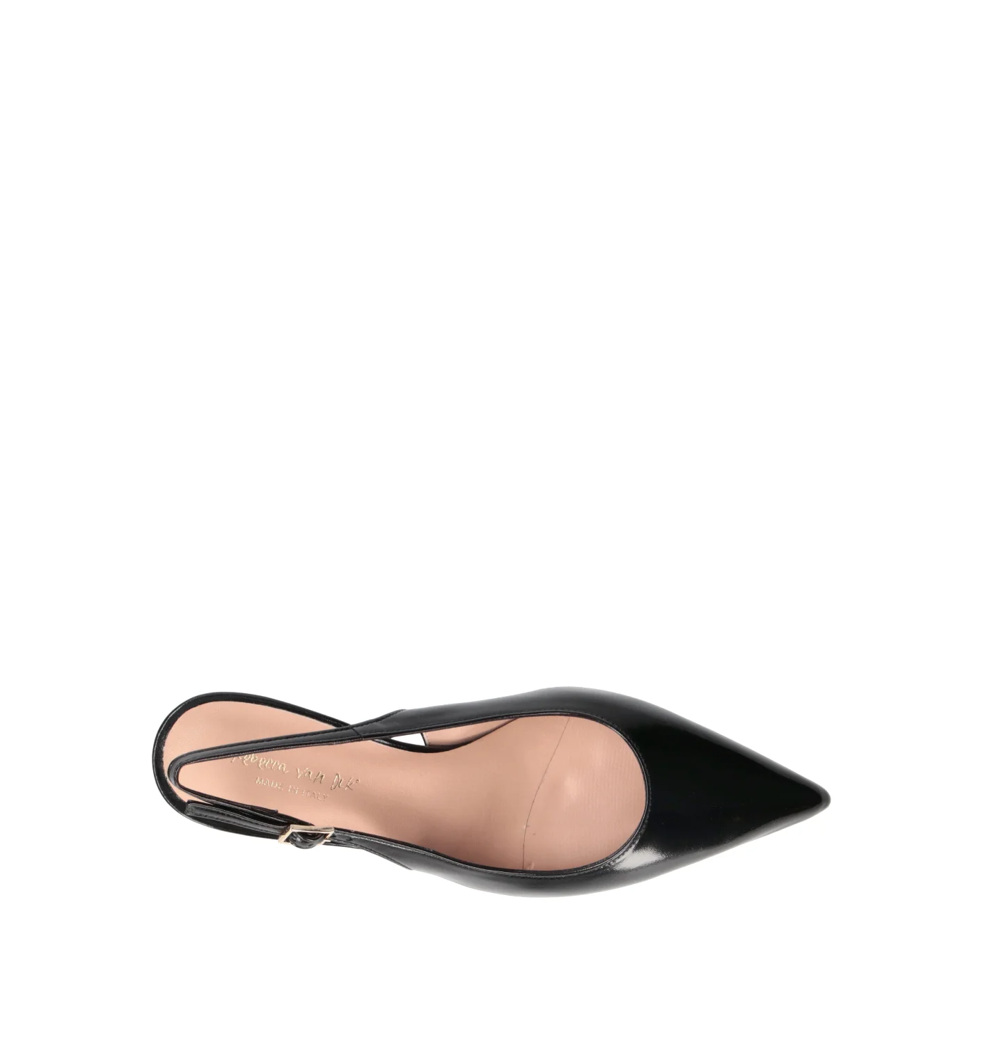 REBECCA VAN DIK Slingback donna nera in pelle - Image 5
