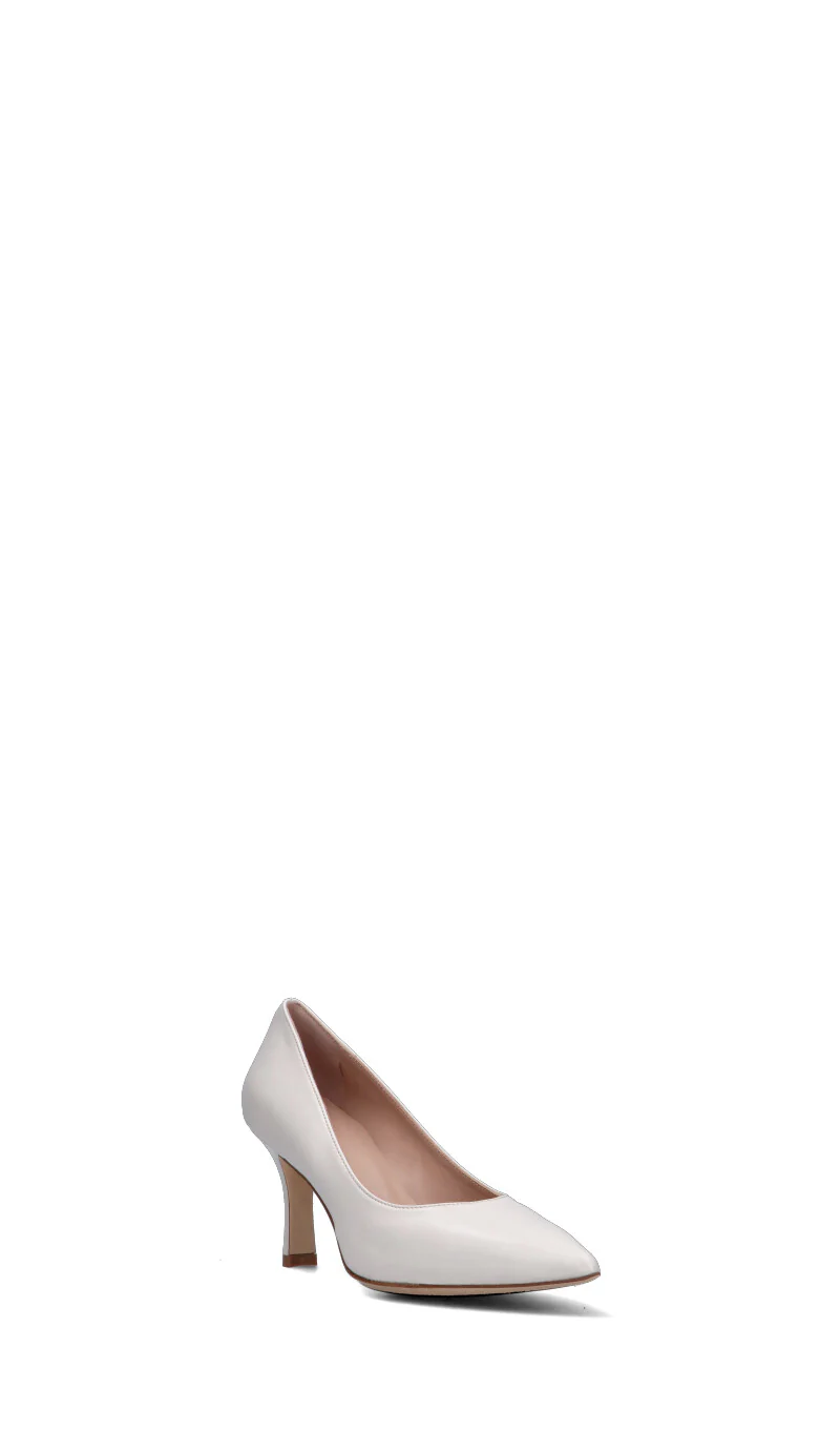 REBECCA VAN DIK Décolleté donna bianco in pelle - Image 2