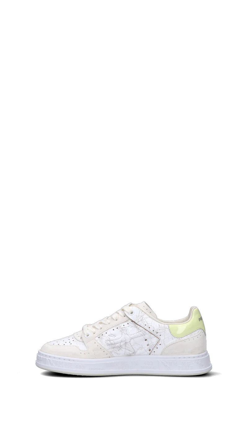 PREMIATA Sneaker donna bianca/gialla in pelle - Image 4
