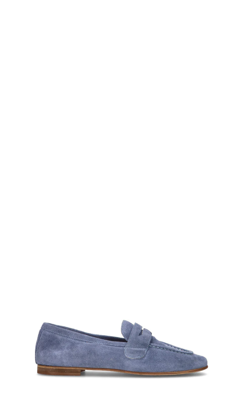 RABARBARO Mocassino donna jeans in suede