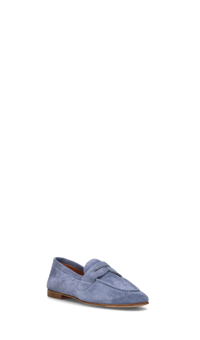 RABARBARO Mocassino donna jeans in suede - Image 2