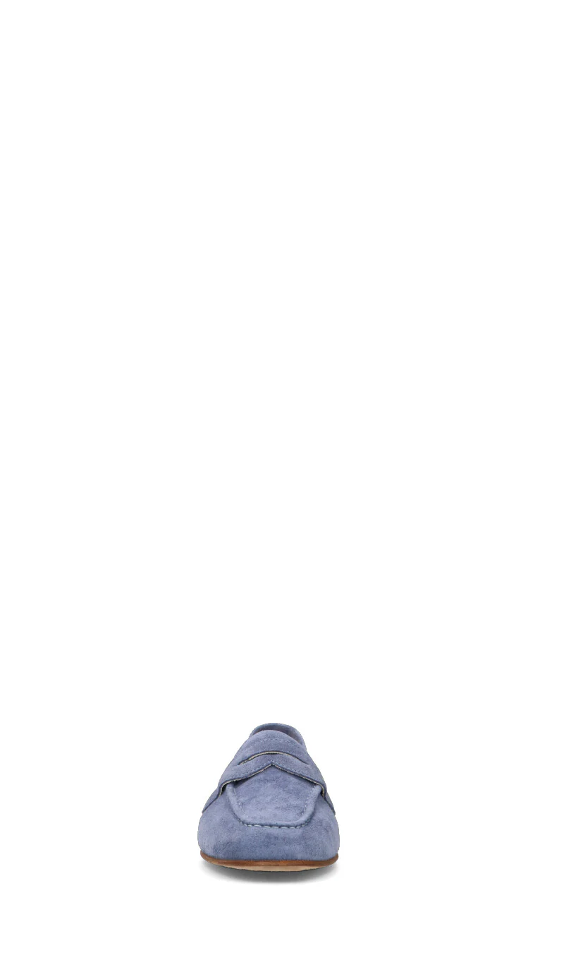RABARBARO Mocassino donna jeans in suede - Image 3