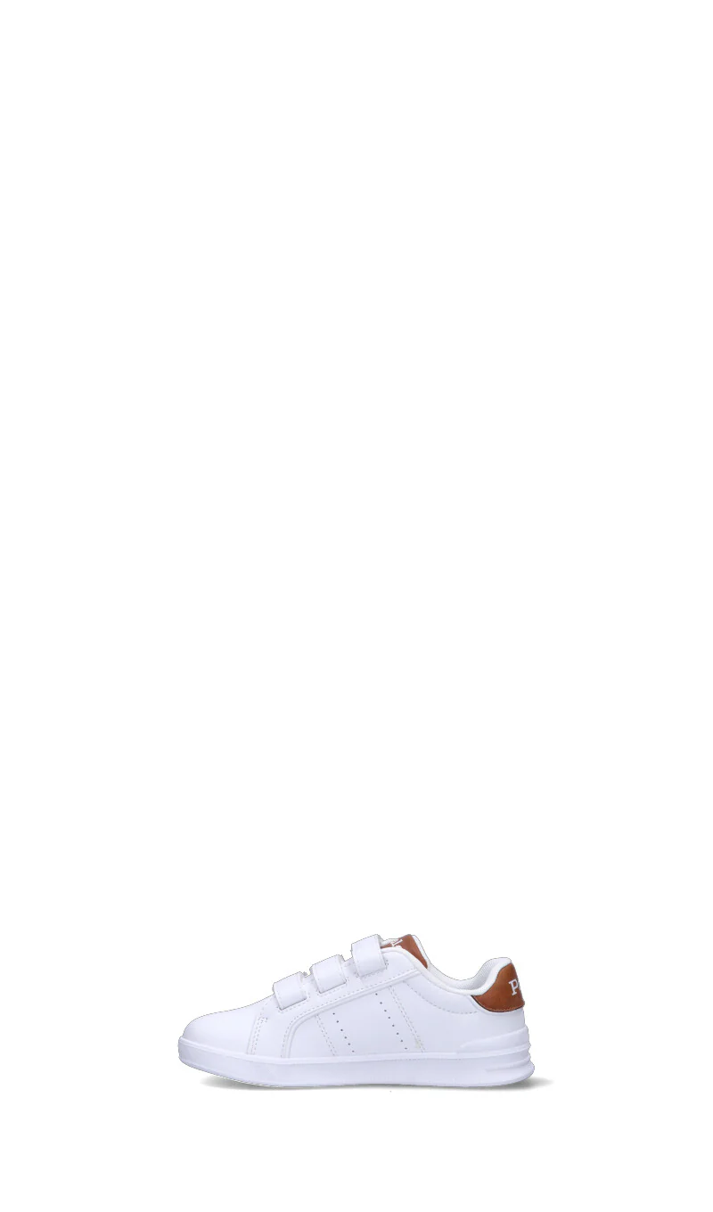 RALPH LAUREN Sneaker bimbo bianca/cuoio - Image 4
