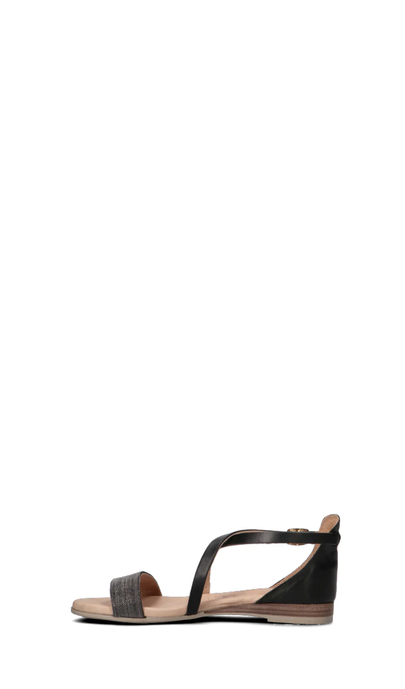 OLIVIA POSTER Sandalo donna nero/grigio in pelle - Image 4