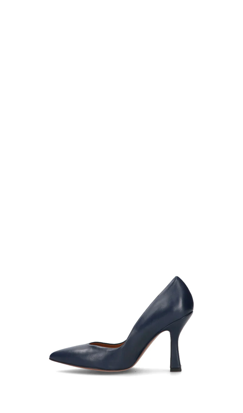 REBECCA VAN DIK Décolleté donna blu in pelle - Image 4