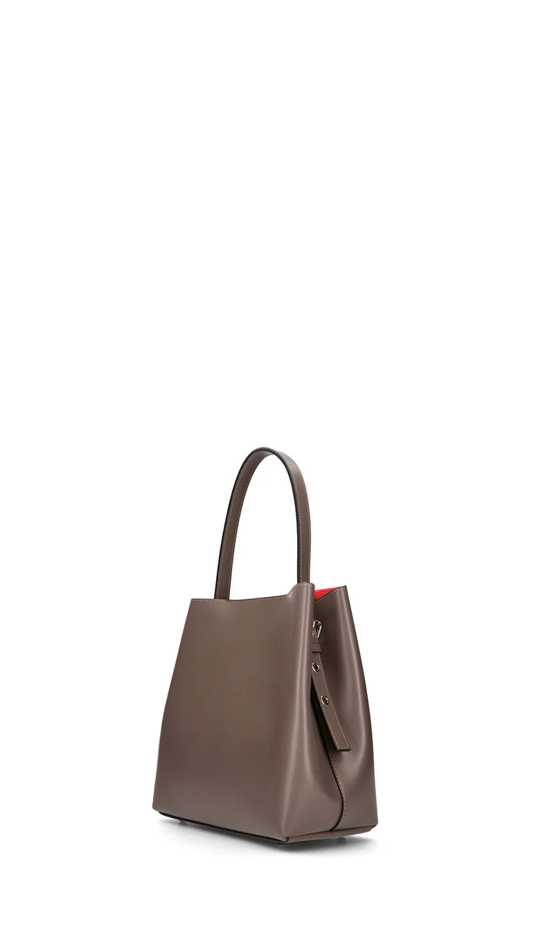 REBECCA VAN DIK Borsa donna taupe - Image 4