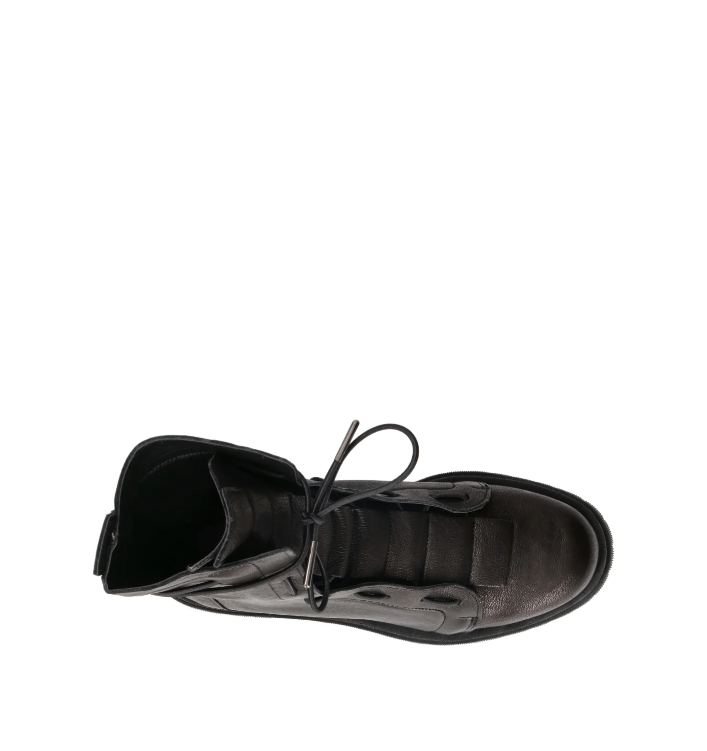 REBECCA VAN DIK Anfibio donna nero in pelle - Image 5