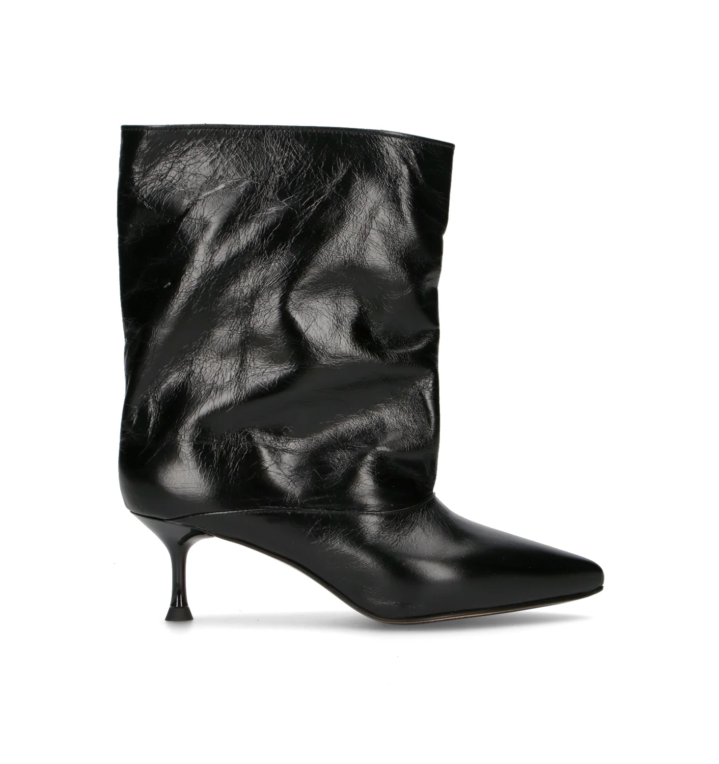 REBECCA VAN DIK Tronchetto donna nero in pelle