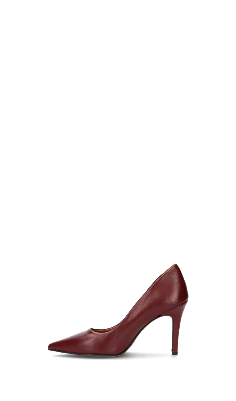 REBECCA VAN DIK Décolleté donna bordeaux in pelle - Image 4
