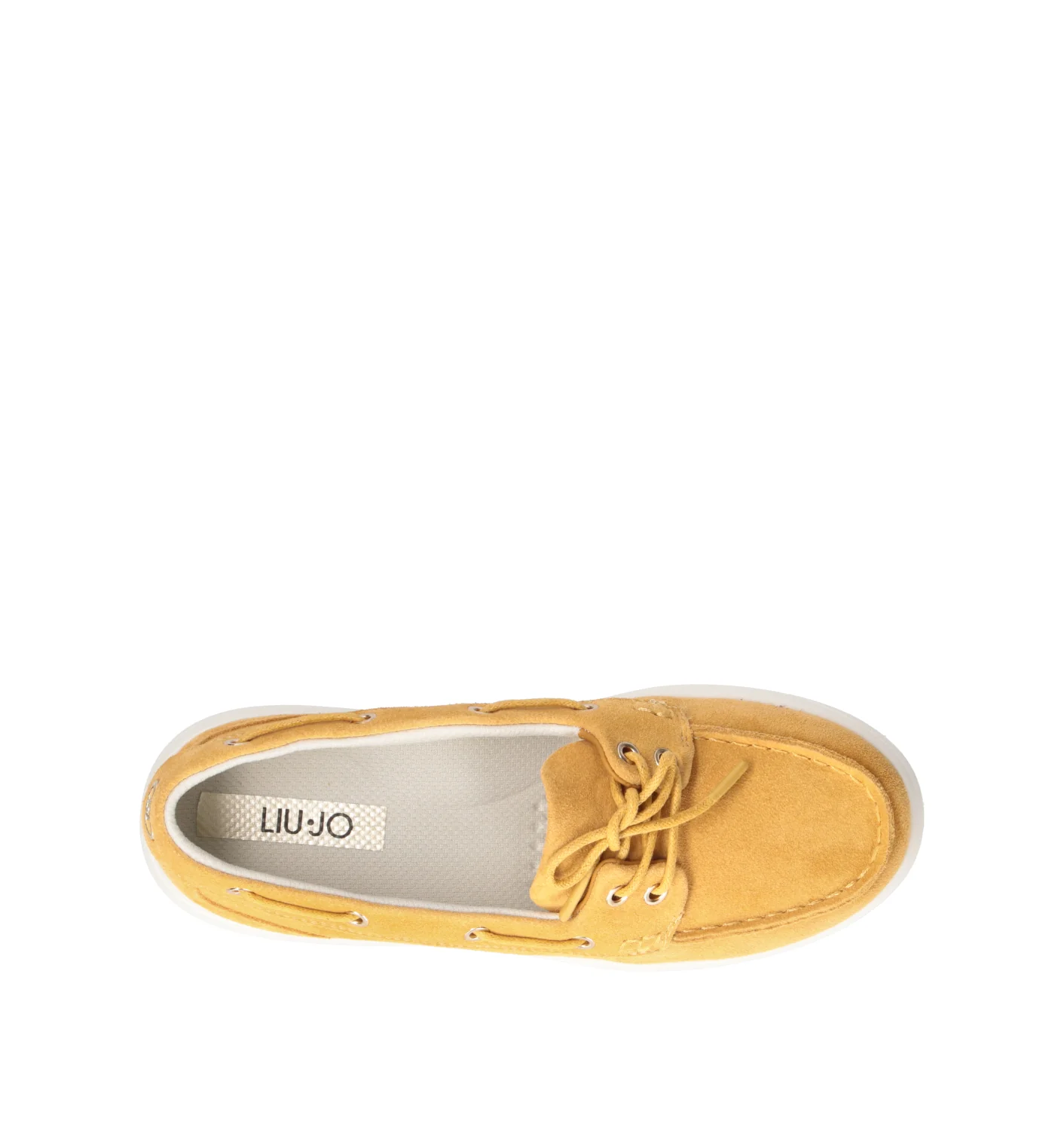 LIU JO Scarpa barca donna gialla in suede - Image 5