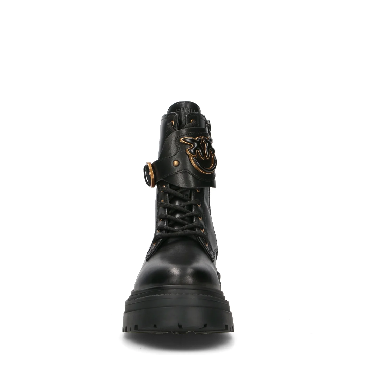 PINKO Anfibio donna nero in pelle - Image 3
