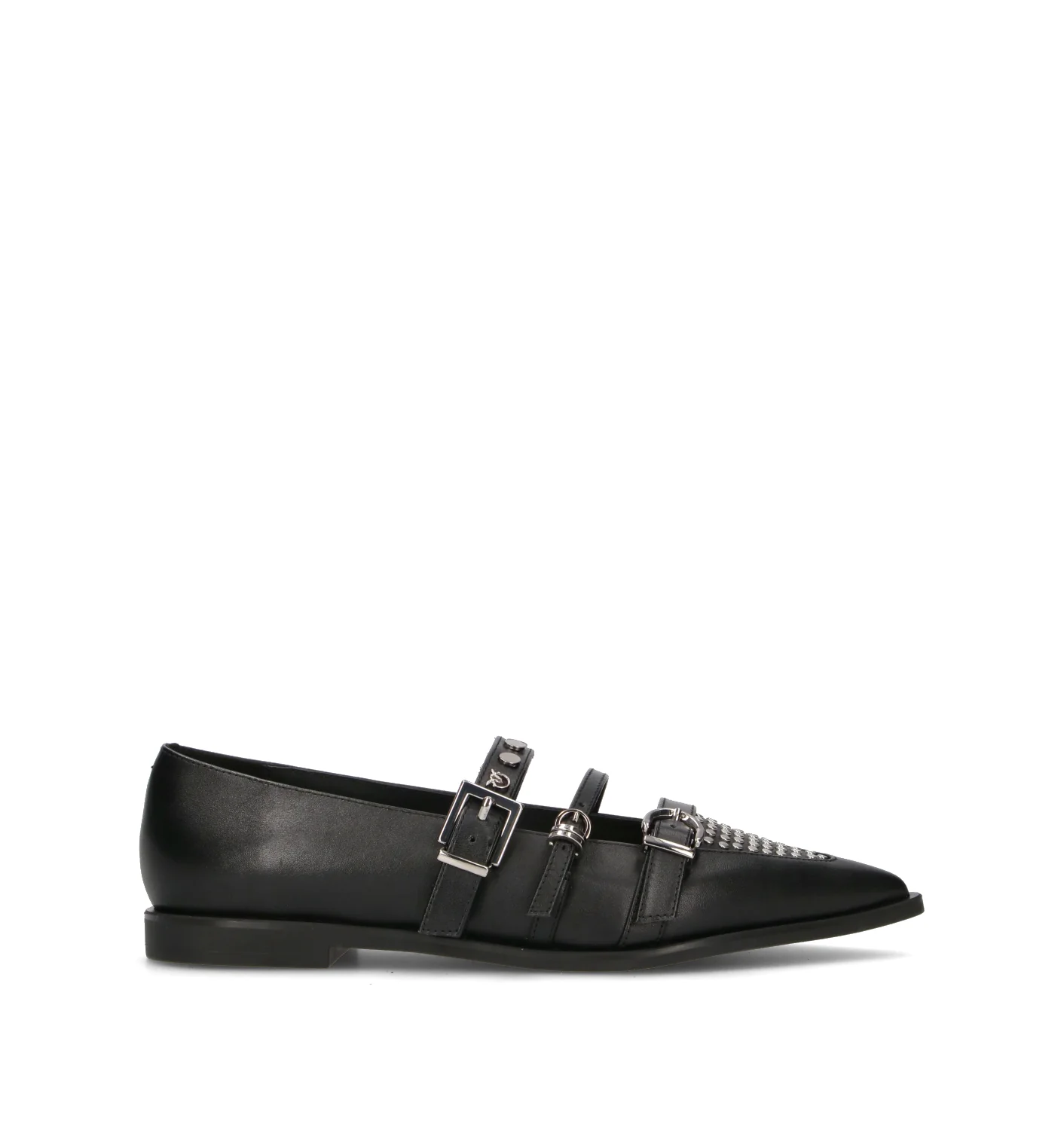 PINKO Ballerina donna nera in pelle