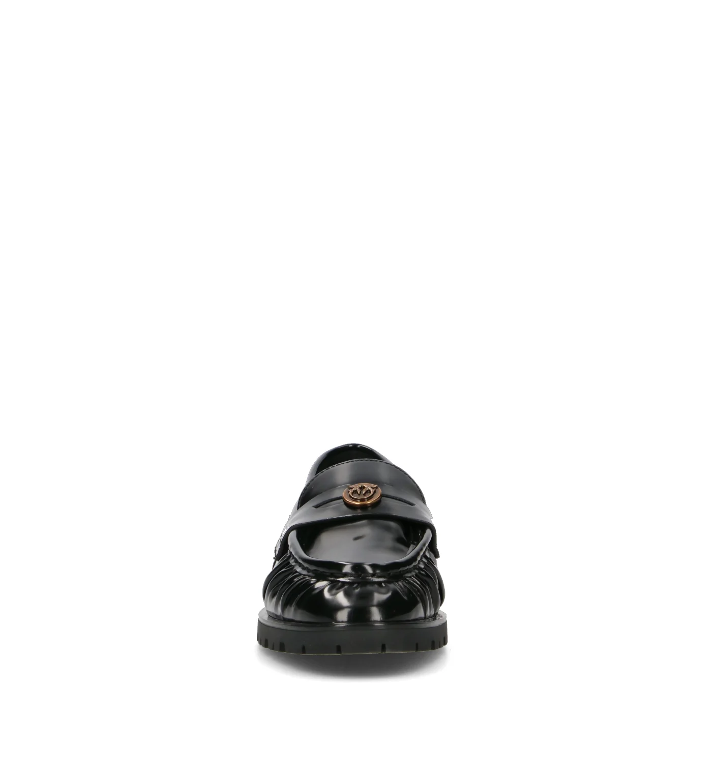 PINKO Mocassino donna nero in pelle - Image 3